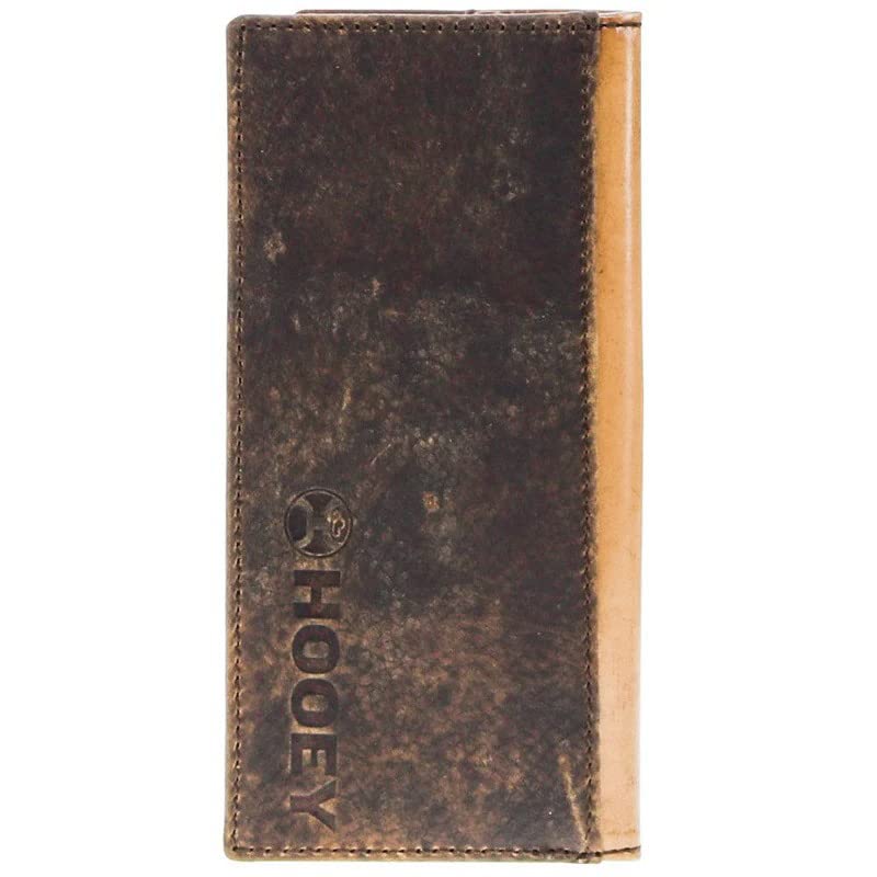 HOOEY Leather Men’s Western Rodeo Wallet (Grayson - Brown/Tan) - color: Grayson - Brown/Tan