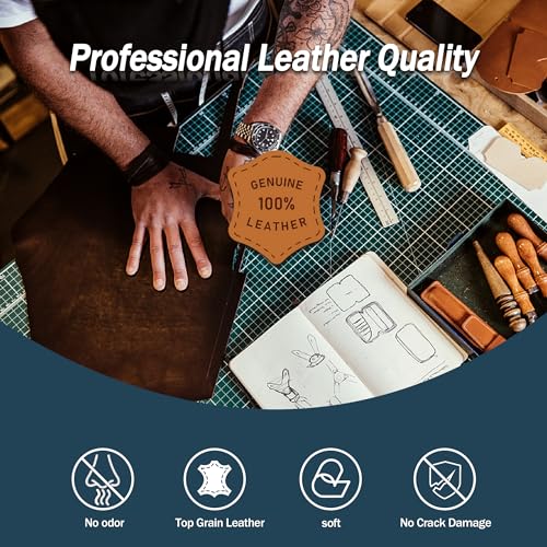JinRuiKJ Full Grain Leather Strap - 1 Inch Wide 72 Inches Long Leather Strips - Very Suitable for DIY Arts & Craft Projects, Traction Ropes, Bag Straps, Furniture Handles - Crazy Dark Brown - color: Crazy Dark Brown, size: 1''x72'' (2.5x182cm)