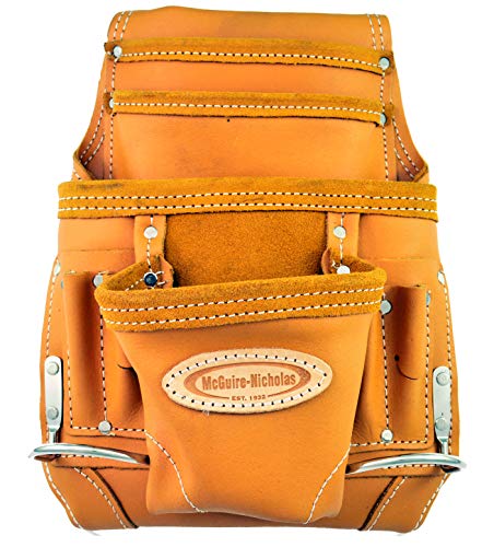 McGuire-Nicholas Carpenter Pouch, 10 Pocket, 1 Pack, Tan