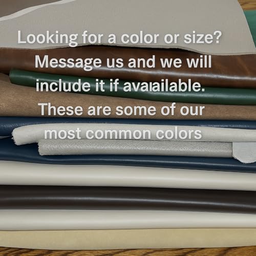 Premium Leather Scraps – Large Pieces by Memory Cross | Custom Color Requests | Soft, Flexible Leather Remnants for Crafts, Patches & Repairs | Ships from USA. Available in 1, 2 and 3 lbs. (1)