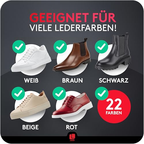 Premium Shoe Polish I Leather Cream for Smooth and Grained Leather - color: Black