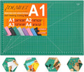 Density-upgraded 24" x 36" Large Self Healing Sewing Mat, Idemeet Rotary Cutting Mat 5-Ply Cut Board for Crafts Hobby Project, Scale Size 24" x 36", A1, Green - color: Green, size: 36"L x 24"W