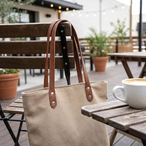 Winsyison 2pcs Leather Purse Band with Rivets, 28.15in, Coffee | Adjustable, Wraps Mount Handbag Handles, Long Bag Belt, for Purse Handbag Shopping Tote Bags - color: Coffee-2pcs
