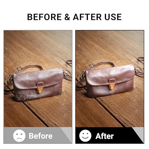 Leather Cleaner & Moisturizer Set for Louis Vuitton, Shine Your Louis Vuitton and Smell New, Gently Soften and Rejuvenate Vachetta Leather, Remove Stains & Cover Minor Scratches for All Luxury Brands
