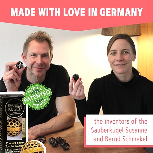 Sauberkugel - The Clean Ball - The clever way of cleaning purses, bags, backpacks and school bags (Gold)
