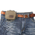 Belt Pouch for Men Women YKK Zippers EDC Pouch, Belt Bag Waist Pack for Hiking, Water Resistant, Waxed Canvas, Olive - color: Olive Small