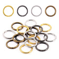 Swpeet 60Pcs Heavy Duty 1 Inch / 25mm Metal O Ring, Webbing Belts Buckle Metal Rings for for Belt Bags DIY Accessories Keychains Belts and Dog Leash - Sliver, Bronze, Gold, Gun-Black (Metal O Ring) - style: Metal O Ring
