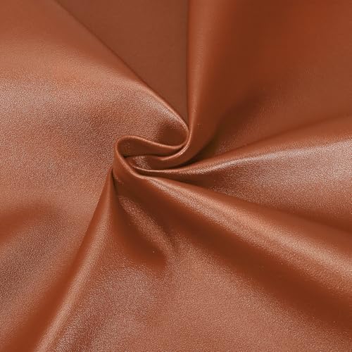 uxcell Marine Vinyl Fabric, 54 Inch 1 Yard Upholstery Faux Leather Soft Waterproof Sheets Fabric for Crafts DIY Sewings Sofa Wallets Handbag Car, Light Brown - color: Light Brown