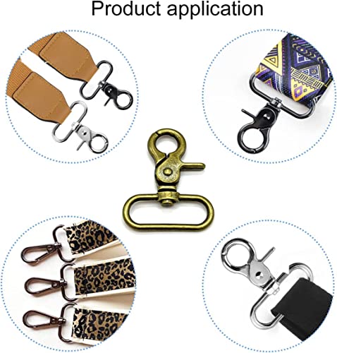 1-1/2 inch Swivel Lobster Clasp Metal for Purses Bag Hardware | 10pcs 1.5 inch Swivel Hooks for Backpack Crossbody Bag Handbag Webbing Dog Collars Lanyard Strap Craft Making Antique Bronze - color: 1.5" Antique Bronze