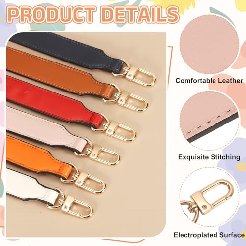 MECCANIXITY 38 Inch Leather Purse Strap, 1 Inch Wide Crossbody Strap Replacement with Buckles for Women DIY Handbags - color: Pale Pink