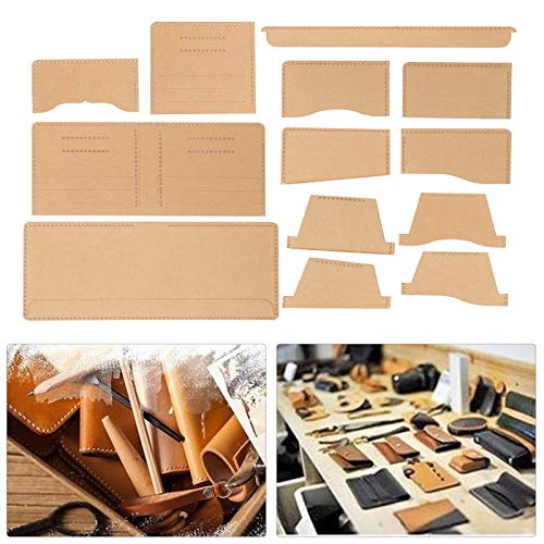 Jeanoko Practical Wallet Template Leather Acrylic Template Leather Craft Model Leathercraft DIY Tool