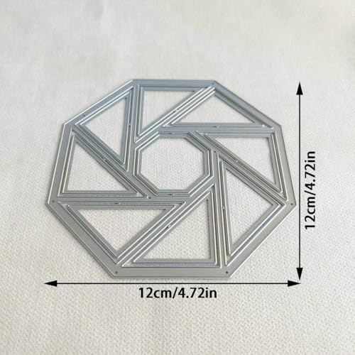 Metal Cutting Die for Scrapbooking - Cut Stencils for DIY Scrapbook Photo Album Decorative Paper Card, Card Making Supplies & Crafting Die Cut (Octagonal Frame 4.7 x 4.7 in) - color: Octagonal Frame 4.7 x 4.7 in