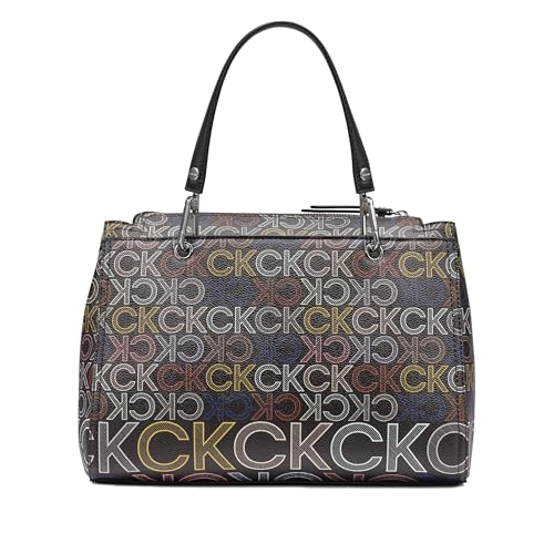 Calvin Klein Women's Organization Satchel - color: Brown Multi