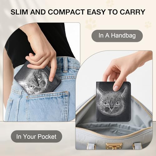 Small Wallet Women Slim RFID Leather Bifold Wallet Embossed Design | Compact design with ID window, card slots, and zipper coin pocket, ideal for daily travel, shopping, and gifts - color: 09-Silver Black