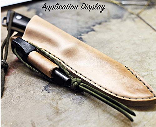 ELW Vegetable Tanned Leather 8-9 Oz. (3.2-3.6mm) Thickness | Pre-Cut 8"x24" | Tooling Leather Cowhide - Full Grain Leather Good for Crafting, Saddlery, Home Decor, Holsters, Knife Sheaths, Stamping - size: 8"x24"