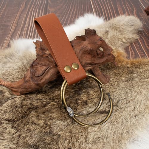 SUMGOGO Retro Belt Pouch Waist Bag Womens Fanny Pack Cellphone Holder Steampunk Medieval Renaissance Purse Costume Accessory - color: New-Brown