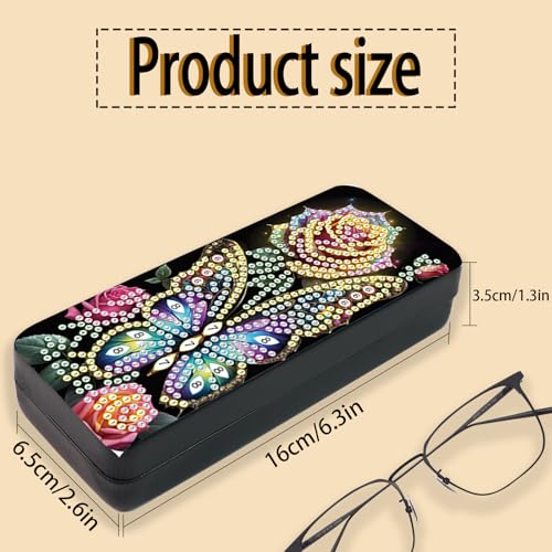 Diamond Painting Eye Glasses Case - color: Butterfly 2