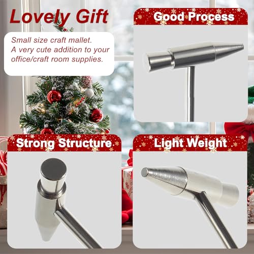 Small Hammer for Tuning Kalimba Thumb Piano, Tiny Mallet, 2 Pcs | Craft hammer Mallet for Small Projects, Jewelry Making, Watch Band, Handcraft, Electronics - color: 6.3" Little Hammer, 2 Pcs