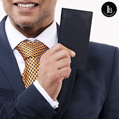 Genuine Leather Simple Check Book Holder Style - Mw156cf - color: Black