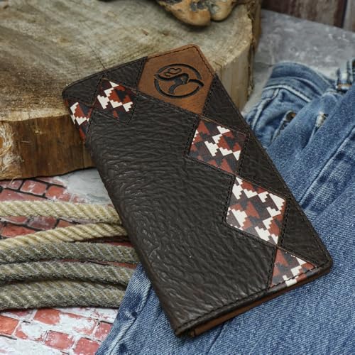 HOOEY Tahonta Rodeo Wallet (Brown/Tan/Diamond Patchwork) - color: Tahonta -- Brown/Tan
