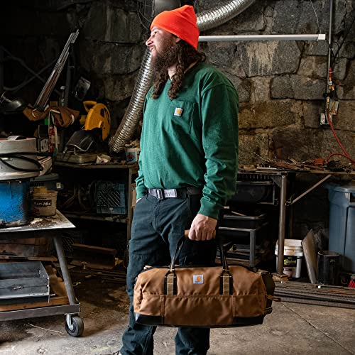 Carhartt Utility 35L Duffel Gravel | Classic Duffels, Heavy-Duty Bag for Jobsite, Gym, & Travel - color: Gravel, style: 35l