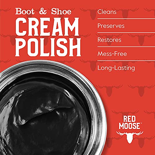 Shoe Cleaning Kit for Leather Shoes – Black Shoe Polish Kit with Cream, Brushes, Cloth, and Travel Case – USA Made - color: 8pc Kit Black