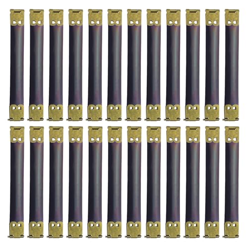 uxcell 24Pcs Metal Internal Flex Frame, 11cm/4.3" Coin Purse Frame Handbag Hinges Clip for Wallet Bag DIY Craft Sewing Purse Making, Bronze - size: 4.3"