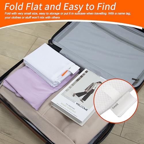 Polecasa 2 Pack Heavy Duty Diamond Mesh Laundry Bag, 24x36", White | Extra Large Laundry Hamper Bag, Holds 2-3 Loads, Tear Resistant Mesh, Breathable Design, Drawstring Closure - color: A-White, size: 24"x36" | 2 Pack