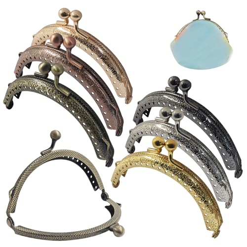 Rierdge 12 PCS Metal Purse Frame | Purse Clasp Frame, For DIY Purses, Clutches & Wallets