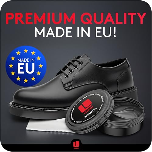 Premium Shoe Polish I Leather Cream for Smooth and Grained Leather - color: Cognac
