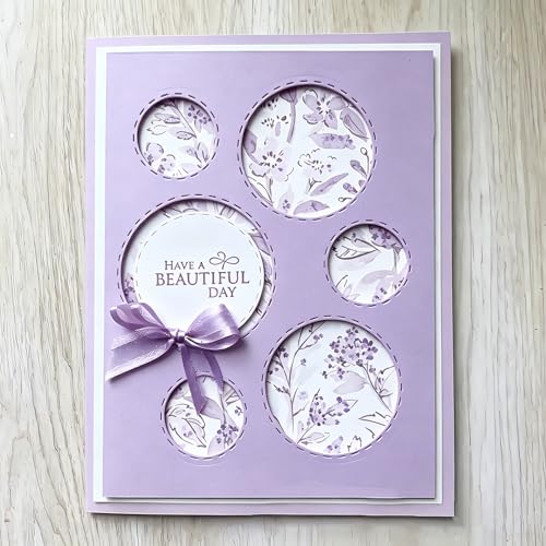 Metal Cutting Die for Scrapbooking - Cut Stencils for DIY Scrapbook Photo Album Decorative Paper Card, Card Making Supplies & Crafting Die Cut (Circular Ring 5.3 x 4.1 in) - color: Circular Ring 5.3 x 4.1 in