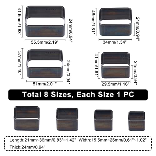 SUPERDANT Leather Die Cutter Hollow High Carbon Punching Tool Cutting Mold Punching Die Set for Handmade DIY Leather Craft Stainless Steel Punch Tool Cutting Mold Dies Set Cutter Dies DIY Handicrafts