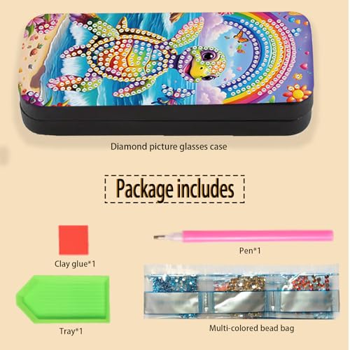 Diamond Painting Glasses Case - color: Sea Turtle