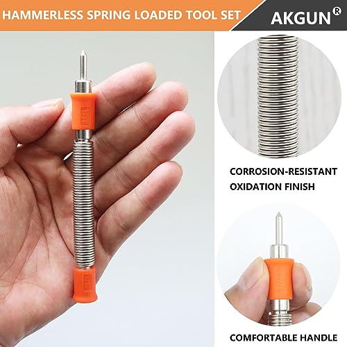 1/8-Inch High Speed Steel Center Punch, Hammerless Center Punch Tool | Perfect for Drill Marks on Wood or Metal - size: Single Ended Center Punch