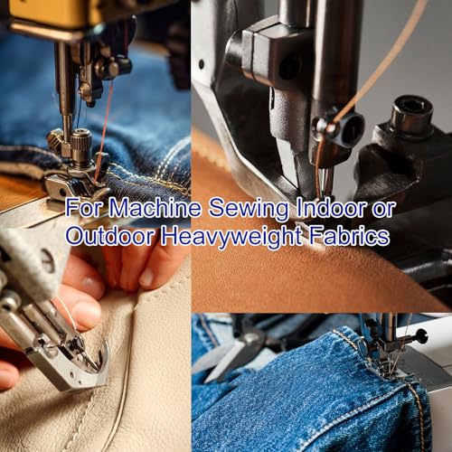 30 Yards Heavy Duty Extra Strong Upholstery Nylon Sewing Thread for Machine, Home, Hand, Craft, and Denim Leather，Color：Green - color: Green