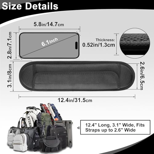 FIEIL Extra Thick Shoulder Strap Pad, Universal Replacement Shoulder Pad, for Shoulder Bags, Guitar Strap, Detachable Shoulder Strap Pad Pads Help Relieve Shoulder Pain(Sandwich Mesh) - size: Sandwich Mesh