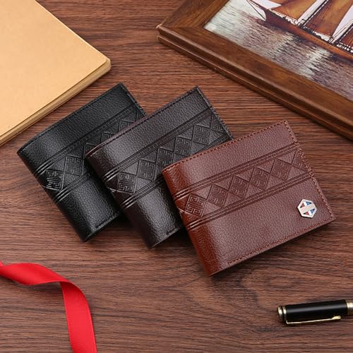 Slim Wallet for Men with Money Clip, Minimalist Wallet with Zipper, Bifold Mens Wallets with Credit Card Holder, PU Leather Men's Wallet with Coin Purse, Carteras Para Hombres (Black 6) - color: Black 6