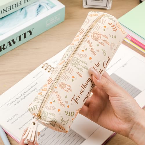 Mr. Pen- PU Leather Pencil Case, Boho Style - color: Boho