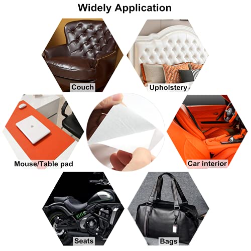 ILOFRI Leather Repair Patch Tape 3x60 inch, Strong Adhesion Backing Self Adhesive Vinyl and Leather Repair Kit for Couch, Car Seats, Boat Seats, Sofa, Upholstery. Bonded Leather Repair Roll - Red - color: Dark Red, size: 3x60 inch x 1Pc