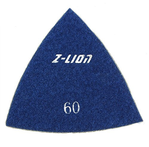 Z-Lion Diamond Electroplated Triangular Sanding Pad Grit 60 for Oscillating Tools - color: 1 Piece, size: 60#