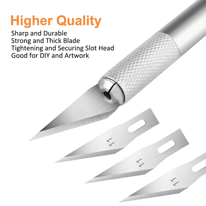 18"x12" (A3) Cutting Mat Black/Grey,3PCS Craft Knife Hobby Knife Includes 30PCS Spare Exacto Knife Blades #11 and A Ruler