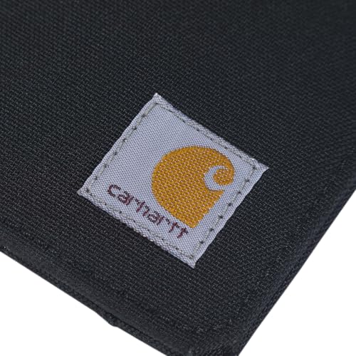 Carhartt Nylon Duck Front Pocket Wallet Black | Mens 700D, Wallets, RFID-Blocking with Trifold and, Options, Front Pocket - color: Black (Front Pocket)
