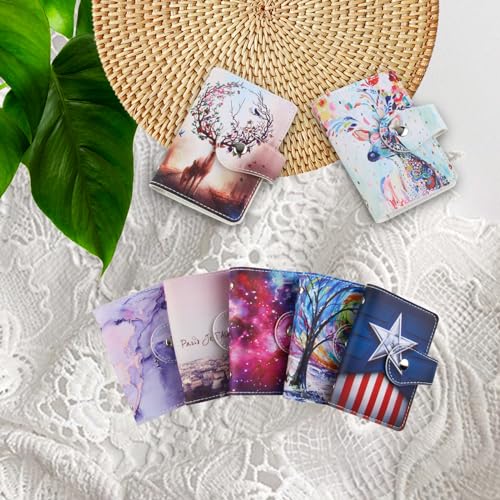 2 Pcs Credit Card Holder and business card holder，Sd Card Holder Each Has 26 Card Organizers, 2024 New Credit Card Holders book for Men and Women. - color: Forest elk