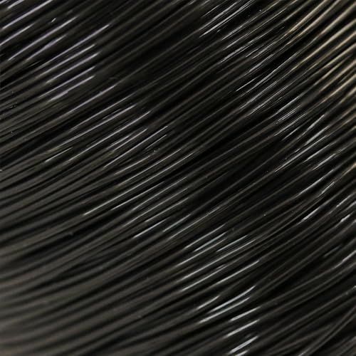 Stretch Magic Elastic Beading Cord – Black Color, 0.6mm in Diameter, 100-Meter (328 ft) - Easy to Knot, Strong & Stretchy String for Making Beaded Jewelry - size: 0.6 mm, style: Black - 100 Meter