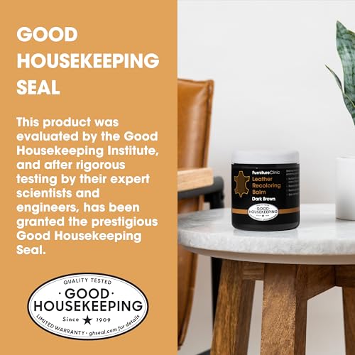 Furniture Clinic The Original Leather Recoloring Balm | Red Leather Dye | Repair Scratched, Faded, & Worn Leather | Restore Your Leather Couches, Sofas, Car Seats, and Furniture | 250 ml / 8.5 fl oz - color: Red, size: Balm