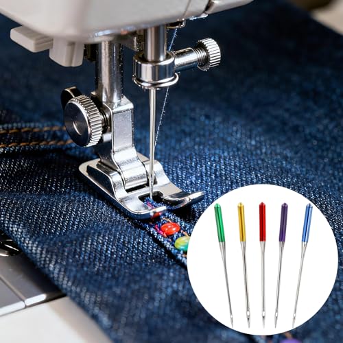 30Pcs Universal Sewing Machine Needles, Regular Point Sewing Needles | Bright Color, Sizes 9, 11, 14, 16, 18, Suitable for Singer, Brother, Janome sewing machines - color: 30pcs 9 11 14 16 18