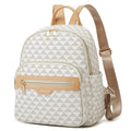 Makes Mini Backpack for Women, Small Casual Backpacks Daily Travel Bag 2pcs | Small Bookbag,Work Travel School PU Leather Shoulder Bag Mochilas Para Mujer Rucksack Gifts for Lady Girls Mother Wife - color: White