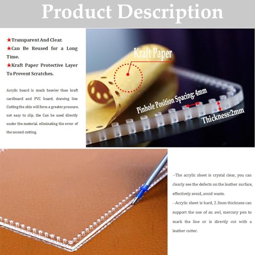 RIVEENY Leather Templates for Passport Holder Wallet,Acrylic Leather Patterns Templates for Passports Cover Passport Wallet Holders (AAB-172) - style: Aab-172