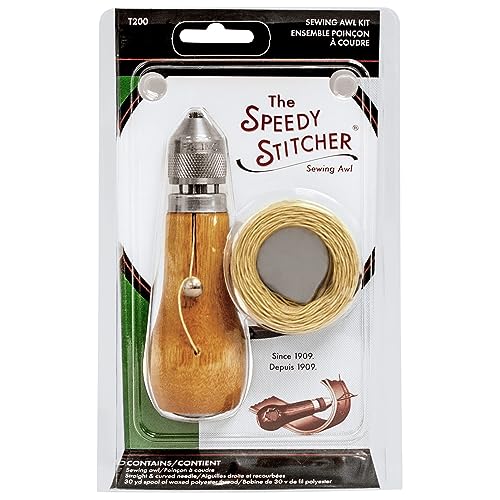 Speedy Stitcher 1125 SEW200-BRK Sewing Awl, One Size - size: Sewing Awl - with 30-Yard Skein of Thread