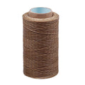 284Yards Leather Sewing Waxed Thread, 0.8mm Waxed Thread for Bookbinding | Waxed Thread for Bookbinding, Upholstery Thread Heavy Duty, Wax String for Leather Craft DIY/Bookbinding/Shoe Repairing - color: Khaki